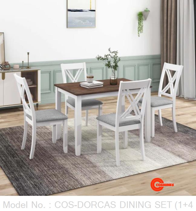 COS-DORCAS DINING SET (1+4)